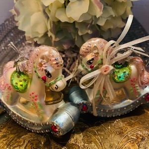 Kurt S Adler Babies first Christmas Mercury GlassOrnaments